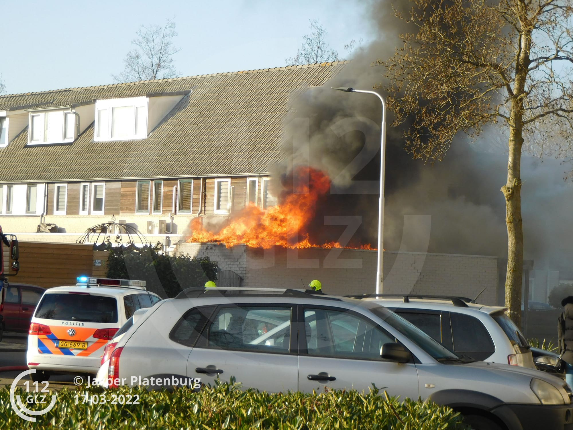 Garagebrand aan de Hegdambroek in Nijmegen